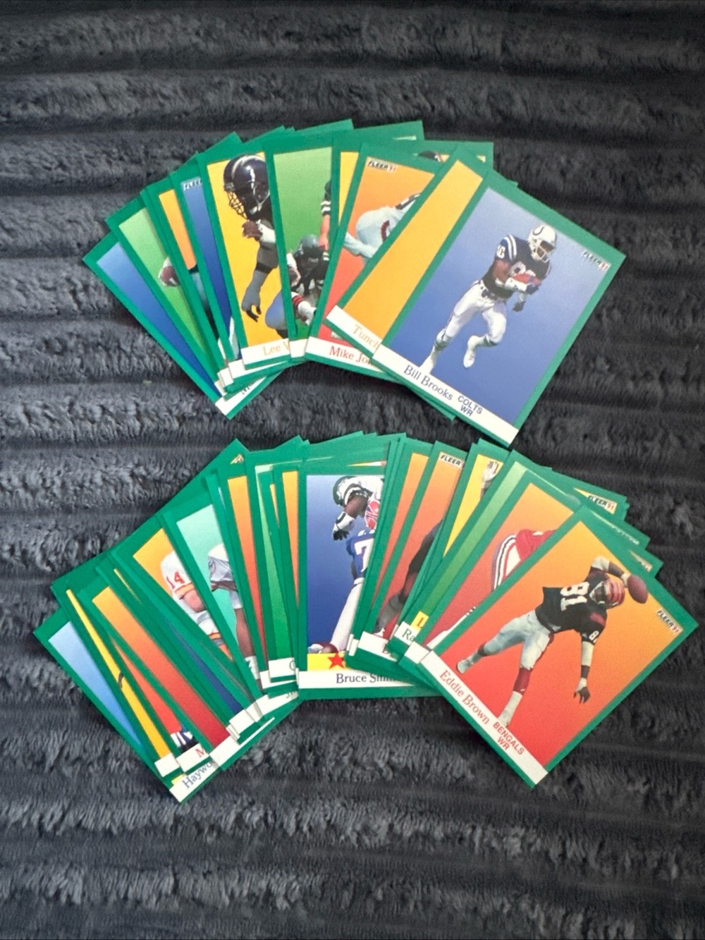 Vintage NFL Fleer ‘91 Bulk Lot Football Cards - 41 Cards EXCELLENT CONDITION